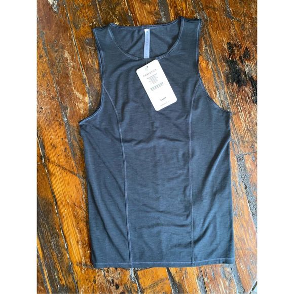 Fabletics NWT Wool Base Layer Tank in Charcoal Grey Heather Top Sz Small, MP $50 - Picture 2 of 9